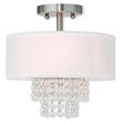 Livex Lighting Carlisle Ceiling Mount in Brushed Nickel