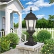 Livex Lighting Hamilton 3-Light Metal Outdoor Post Top Lantern in Textured Black