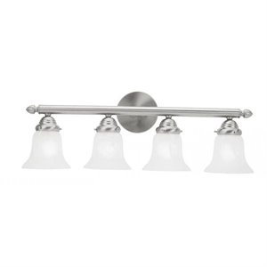 Livex Lighting Neptune Bath 4 Light in Brushed Nickel