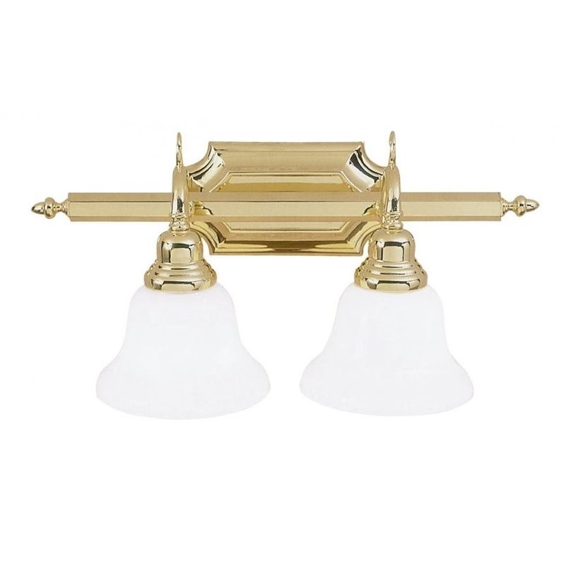 Livex Lighting French Regency 2 Bath Light in Polished Brass