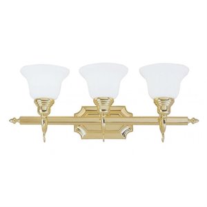 livex lighting french regency bath light in polished brass