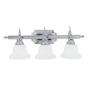 livex lighting french regency bath light in chrome