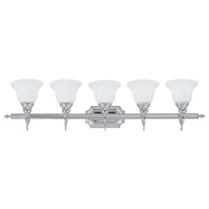 livex lighting french regency bath light in chrome