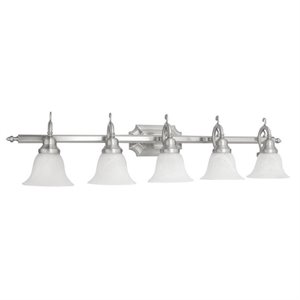 livex lighting french regency bath light in brushed nickel