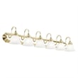 Livex Lighting Belmont 6 Bath Polished Brass and Chrome Light in Multi-Color