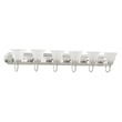 Livex Lighting Belmont 6 Bath Light in Brushed Nickel and Chrome