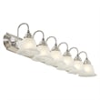 Livex Lighting Belmont 6 Bath Light in Brushed Nickel and Chrome