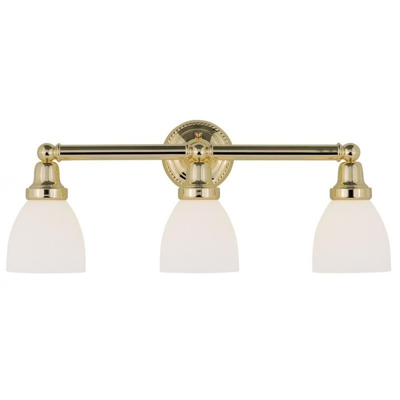 Livex Lighting Classic 3 Bath Light in Polished Brass