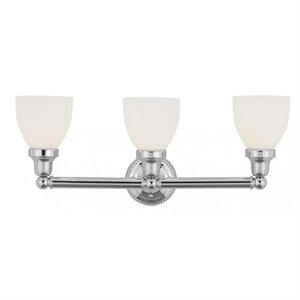 Livex Lighting Classic 3 Bath Light in Chrome