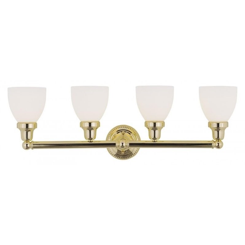 Livex Lighting Classic 4 Bath Light in Polished Brass