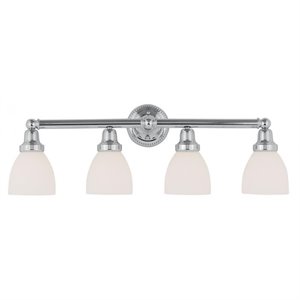 Livex Lighting Classic 4 Bath Light in Chrome