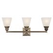 Livex Lighting Mission 3 Bath Light in Antique Brass