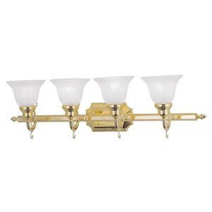 livex lighting french regency bath light in polished brass