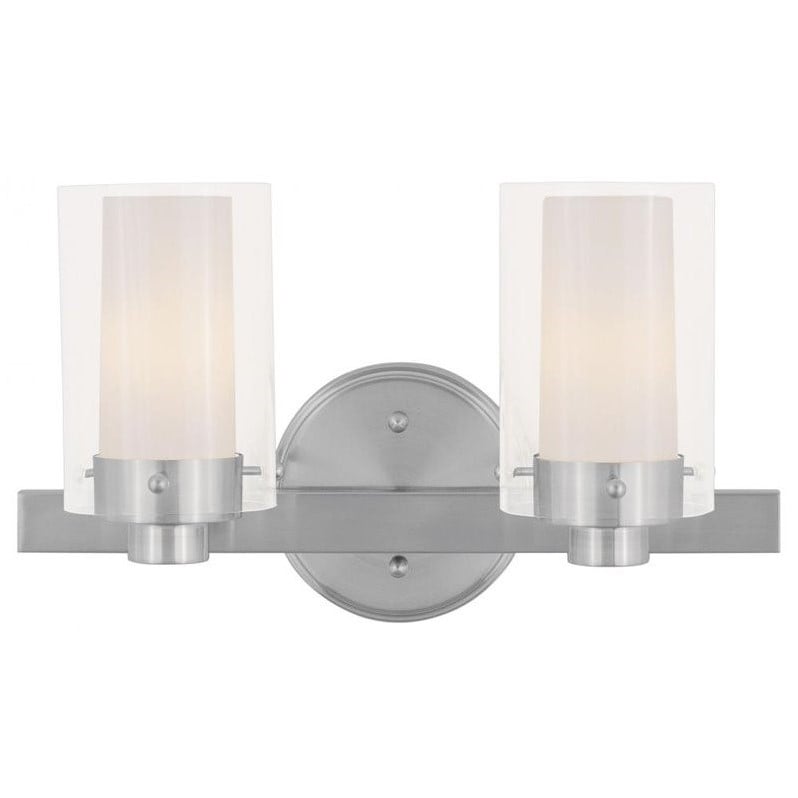 Livex Lighting Manhattan 2 Bath Light in Brushed Nickel