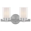 Livex Lighting Manhattan 2 Bath Light in Brushed Nickel