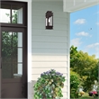 Livex Lighting Princeton 1-Light Brass Outdoor Wall Lantern in Bronze