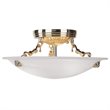 Livex Lighting Oasis Ceiling Mount in Polished Brass