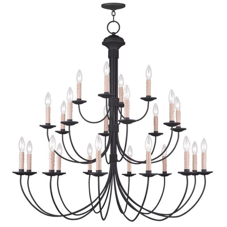 Livex Lighting Heritage Chandelier in Black