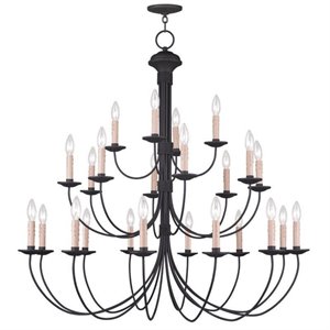 Livex Lighting Heritage Chandelier in Black