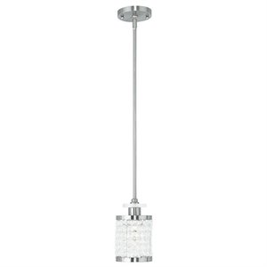 Livex Lighting Grammercy Mini Pendant in Brushed Nickel