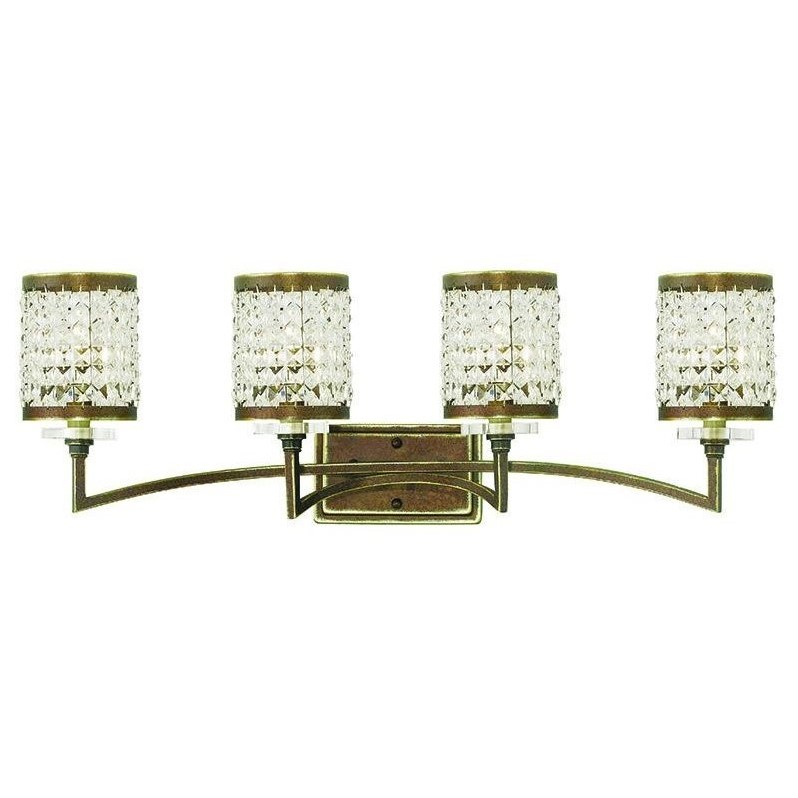 Livex Lighting Grammercy Bath Light in Hand Painted Palacial Bronze