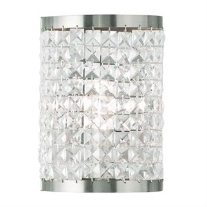 Livex Lighting Grammercy Wall Sconce in Brushed Nickel