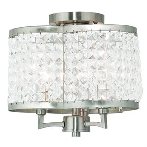 Livex Lighting Grammercy Ceiling Mount in Brushed Nickel