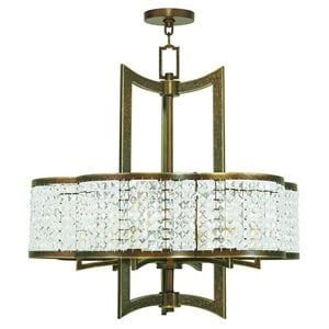 Livex Lighting Grammercy Chandelier in Hand Painted Palacial Bronze