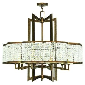Livex Lighting Grammercy Chandelier in Hand Painted Palacial Bronze