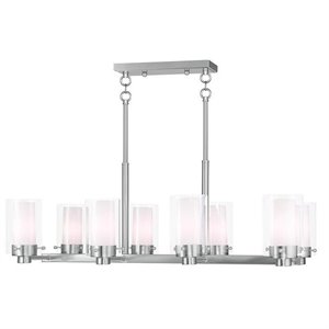 Livex Lighting Manhattan Chandelier in Brushed Nickel