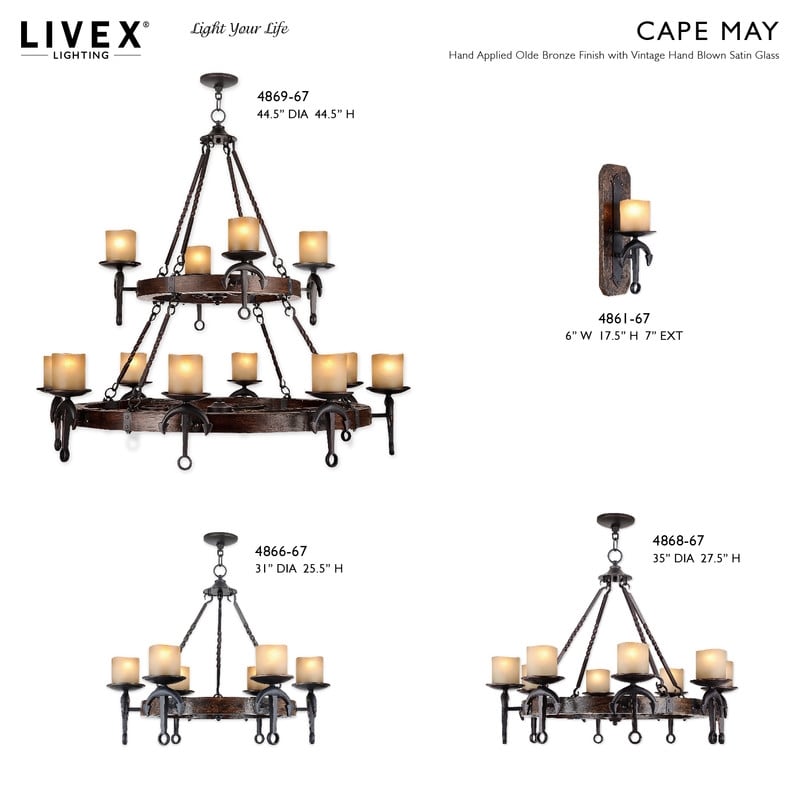 Livex Lighting Olde Bronze Chandelier
