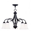 Livex Lighting Ridgedale 5 Light Chandelier in Black