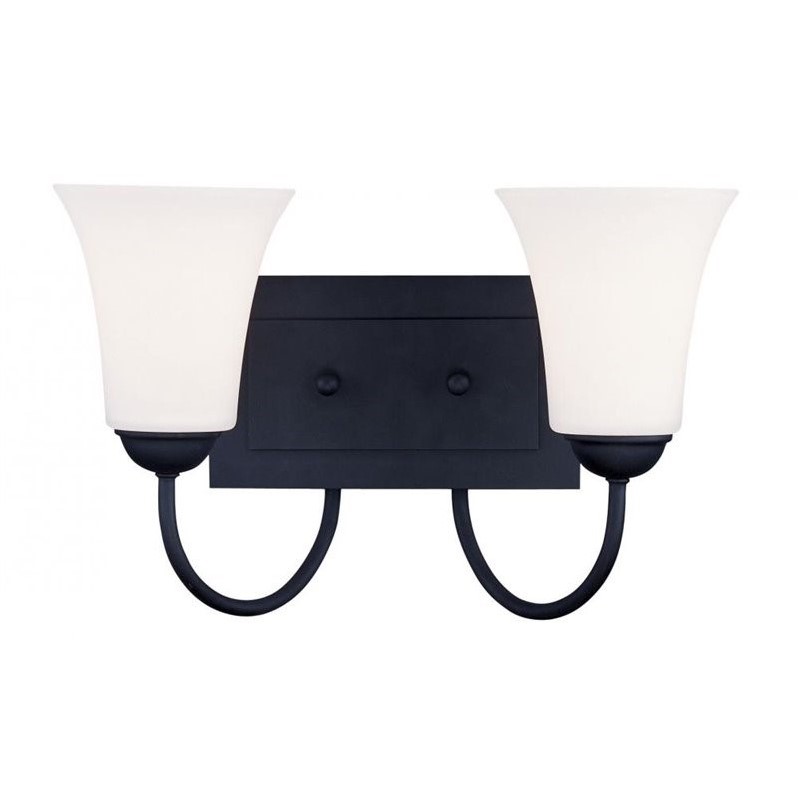 Livex Lighting Ridgedale Bath 2 Light in Black