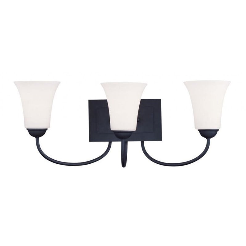 Livex Lighting Ridgedale Bath 3 Light in Black