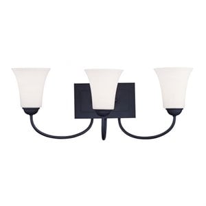 Livex Lighting Ridgedale Bath 3 Light in Black