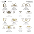 Livex Lighting Edgemont Ceiling Mount in Polished Brass