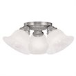 Livex Lighting Edgemont Ceiling Mount in Brushed Nickel