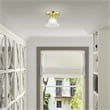 Livex Lighting Edgemont Ceiling Mount in Polished Brass