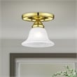 Livex Lighting Edgemont Ceiling Mount in Polished Brass