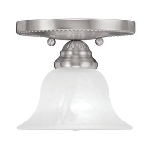 Livex Lighting Edgemont Ceiling Mount in Brushed Nickel