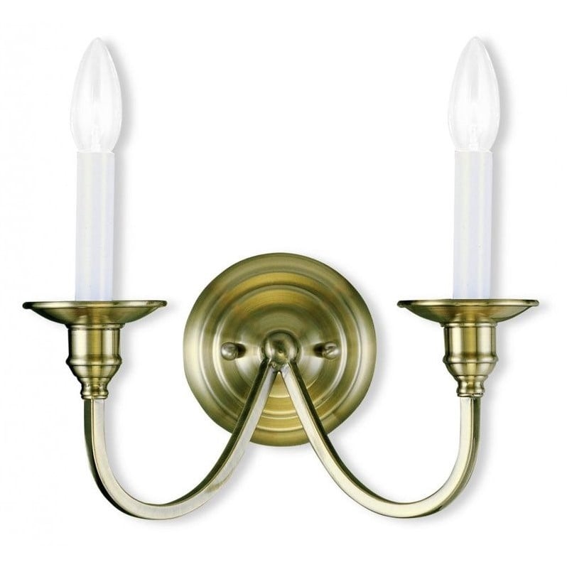 Livex Lighting Cranford Wall Sconce in Antique Brass