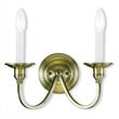 Livex Lighting Cranford Wall Sconce in Antique Brass