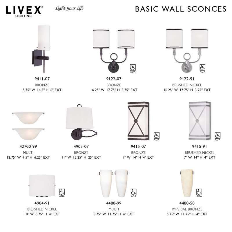 Livex Lighting  Swing Arm Wall Lamp in Bronze