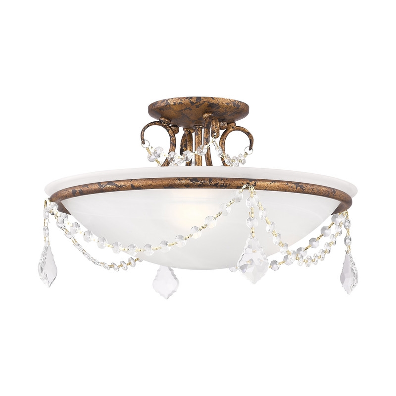 Livex Lighting Chesterfield Ceiling Mount in Multi-Color