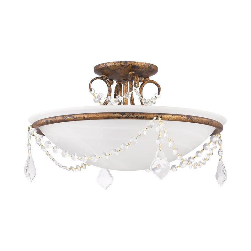 Livex Lighting Chesterfield Ceiling Mount in Multi-Color