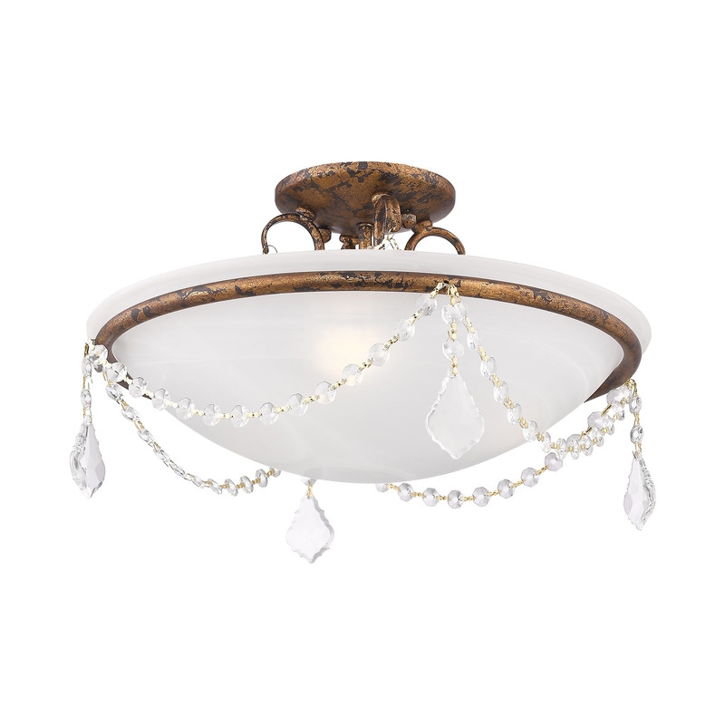Livex Lighting Chesterfield Ceiling Mount in Multi-Color