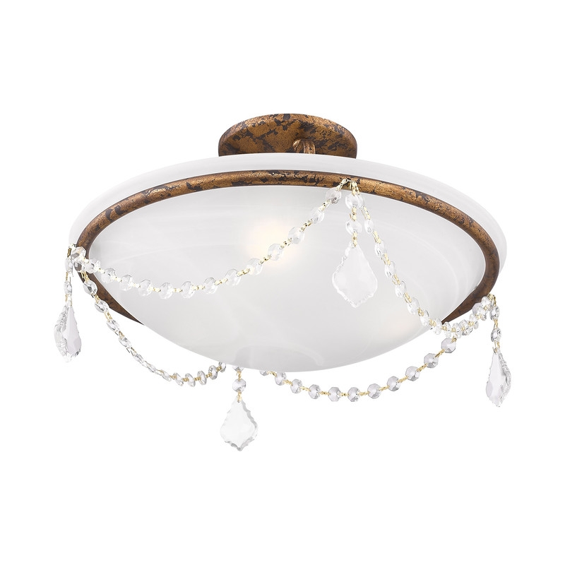 Livex Lighting Chesterfield Ceiling Mount in Multi-Color