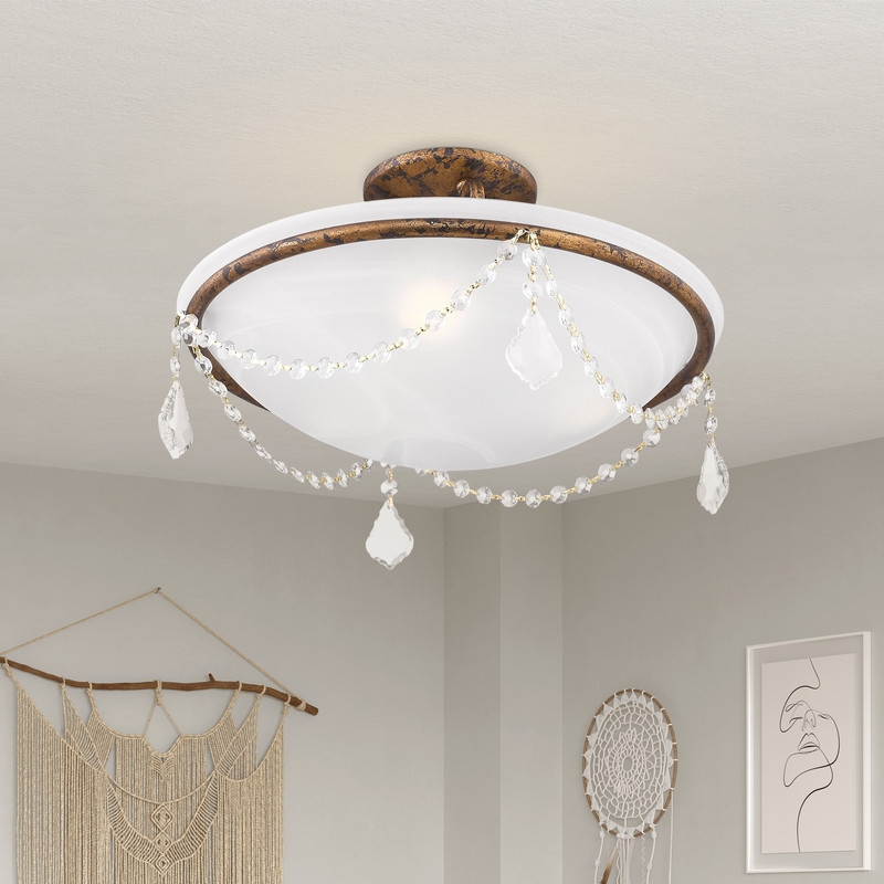 Livex Lighting Chesterfield Ceiling Mount in Multi-Color
