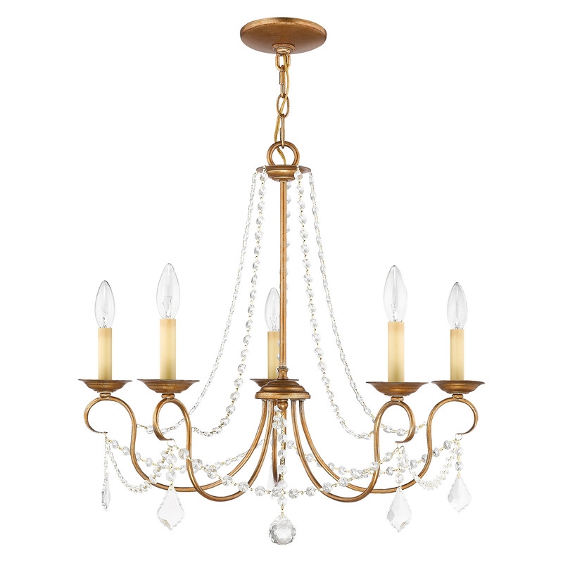 Livex Lighting Pennington Chandelier in Antique Gold Leaf
