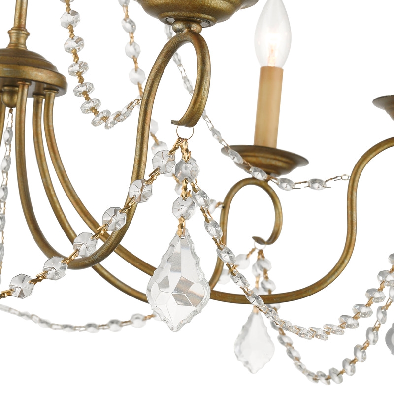 Livex Lighting Pennington Chandelier in Antique Gold Leaf